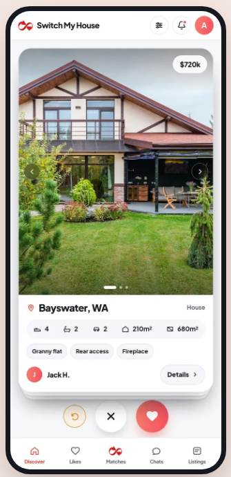 The Switch My House app